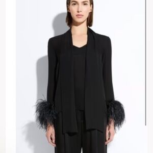 New authentic Lapointe feather top